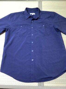 Orvis Men's Blue Short Sleeve Tech Shirt Style #1494392